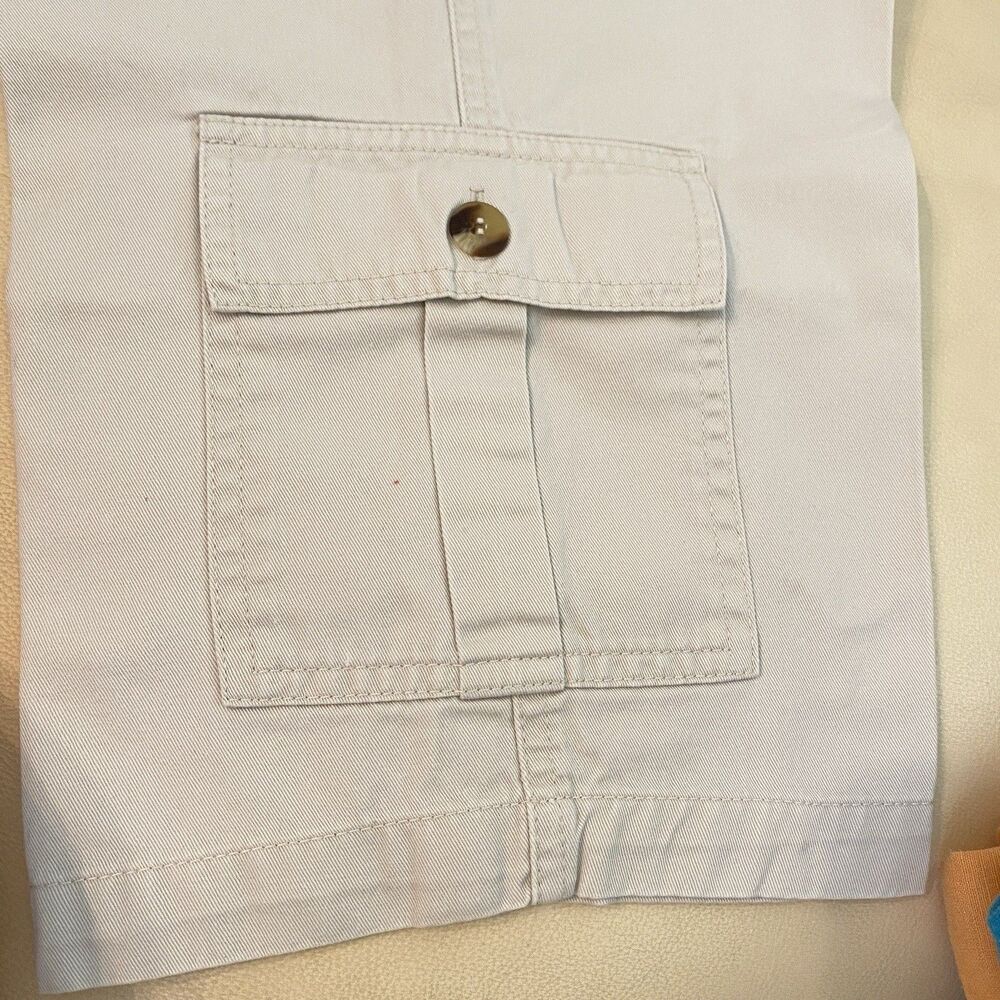 NEW CARGO Cropped Khaki Pants Beige 31x21 Rafaela MINT CONDITION 10 Petite - Picture 5 of 8